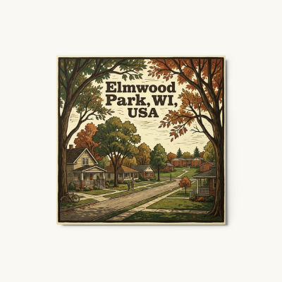 Elmwood Park, WI Metal Print