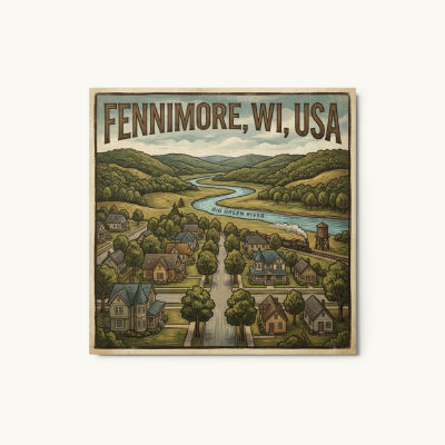 Fennimore, WI Metal Print