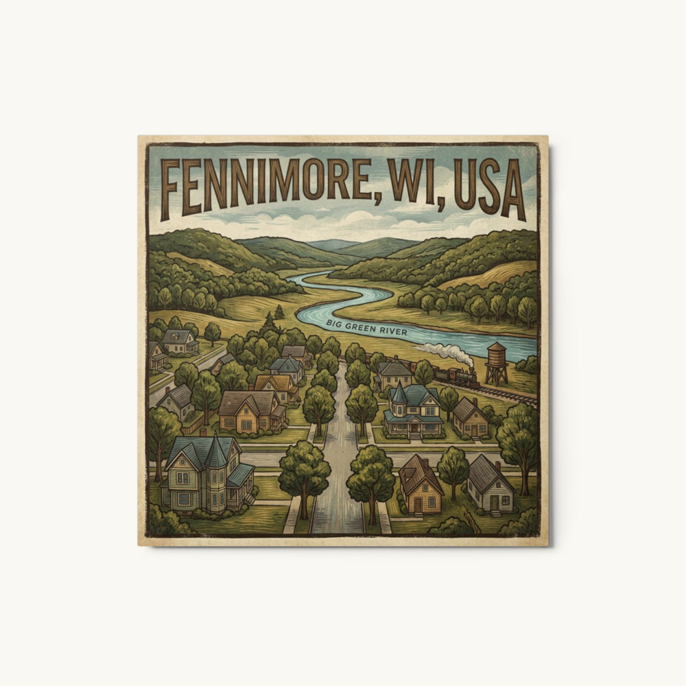 Fennimore, WI Metal Print