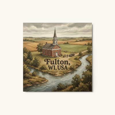 Fulton, WI Metal Print
