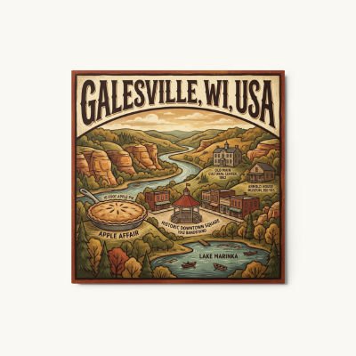 Galesville, WI Metal Print