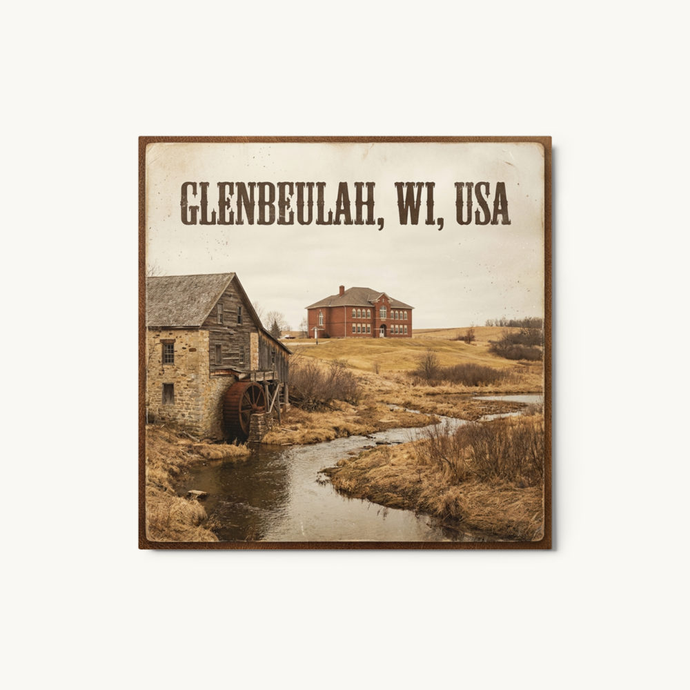 Glenbeulah, WI Metal Print
