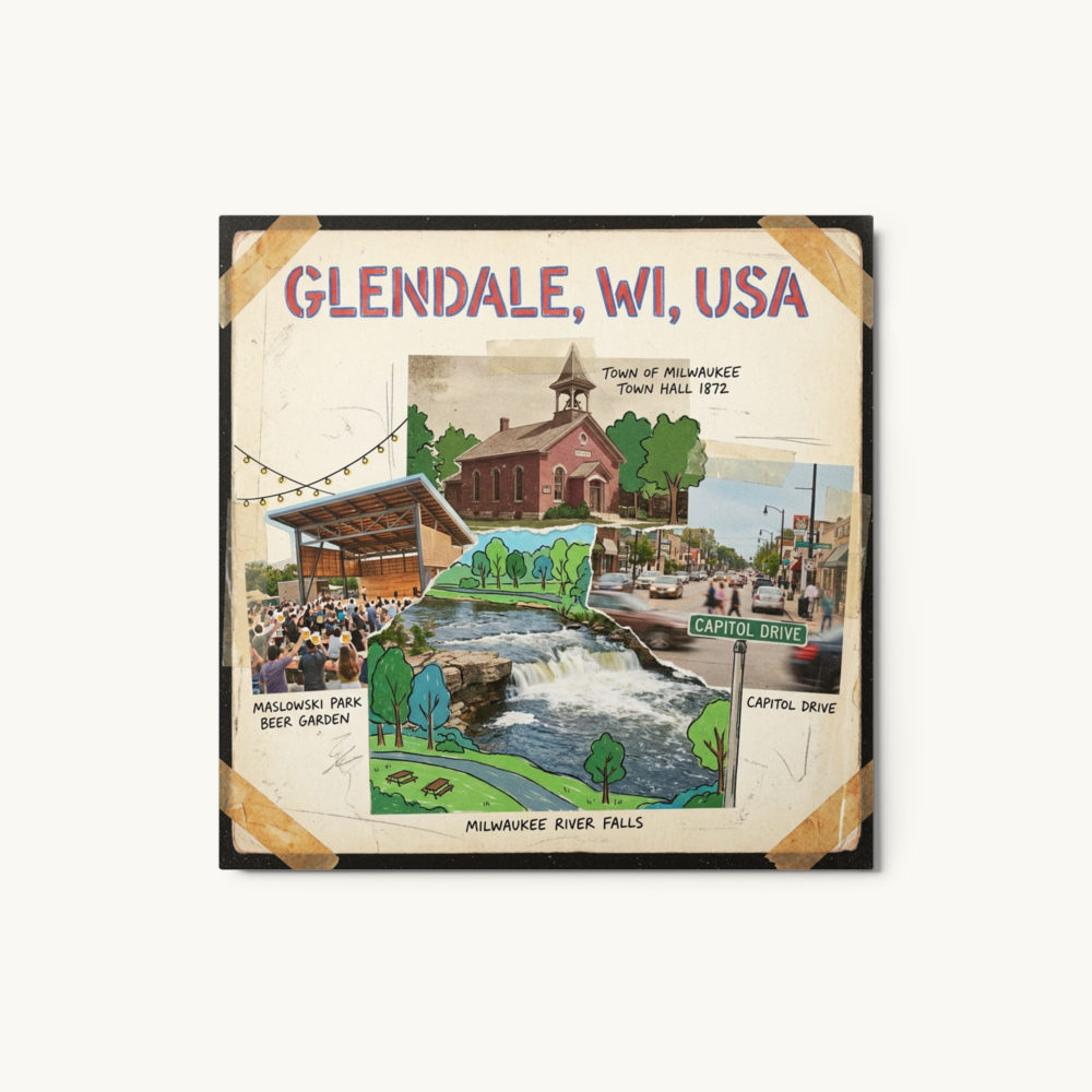 Glendale, WI Metal Print