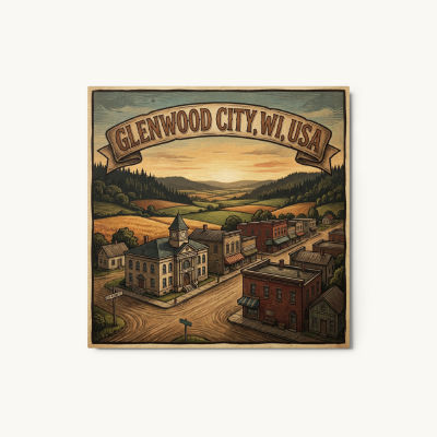 Glenwood City, WI Metal Print