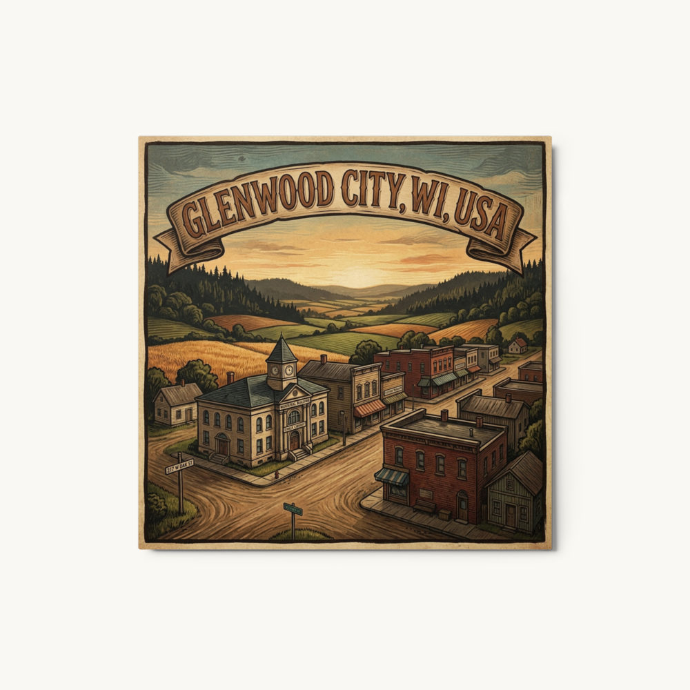 Glenwood City, WI Metal Print