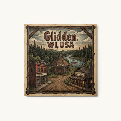 Glidden, WI Metal Print