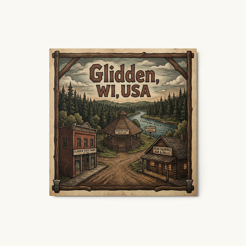 Glidden, WI Metal Print