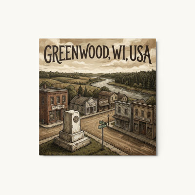 Greenwood, WI Metal Print