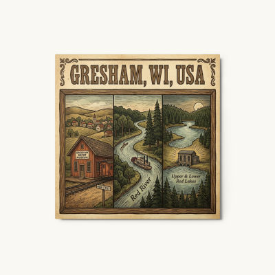 Gresham, WI Metal Print