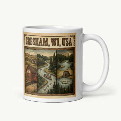 Gresham, WI Coffee Mug