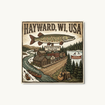 Hayward, WI Metal Print