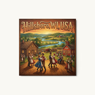 Hillsboro, WI Metal Print