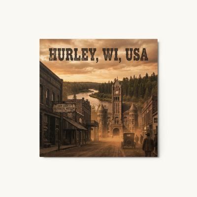 Hurley, WI Metal Print