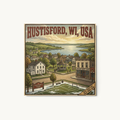 Hustisford, WI Metal Print