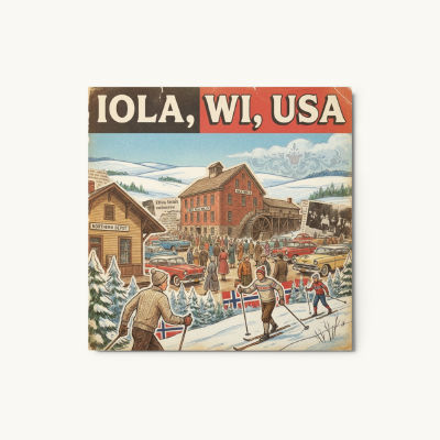 Iola, WI Metal Print