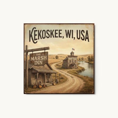 Kekoskee, WI Metal Print