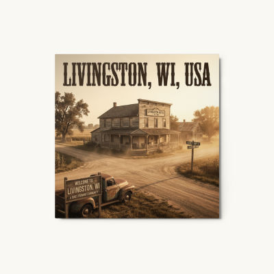Livingston, WI Metal Print