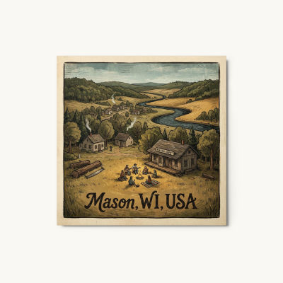 Mason, WI Metal Print