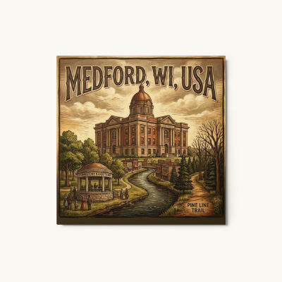 Medford, WI Metal Print