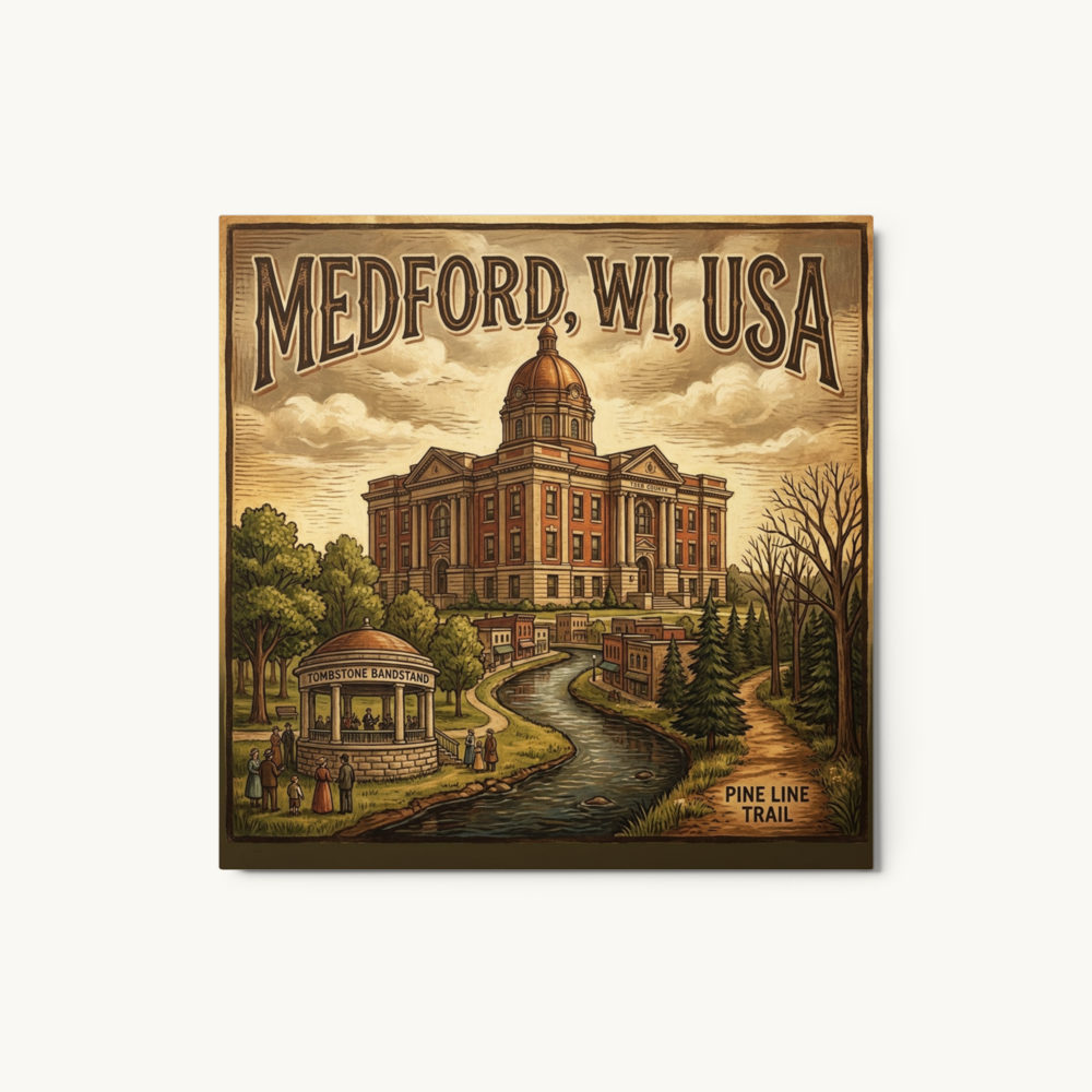 Medford, WI Metal Print