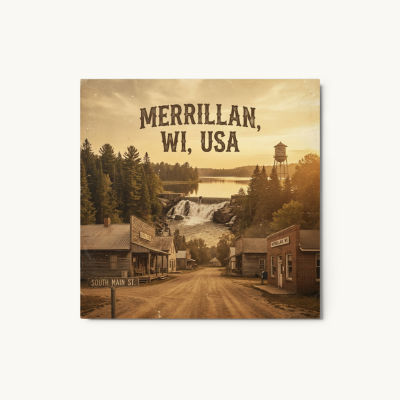 Merrillan, WI Metal Print