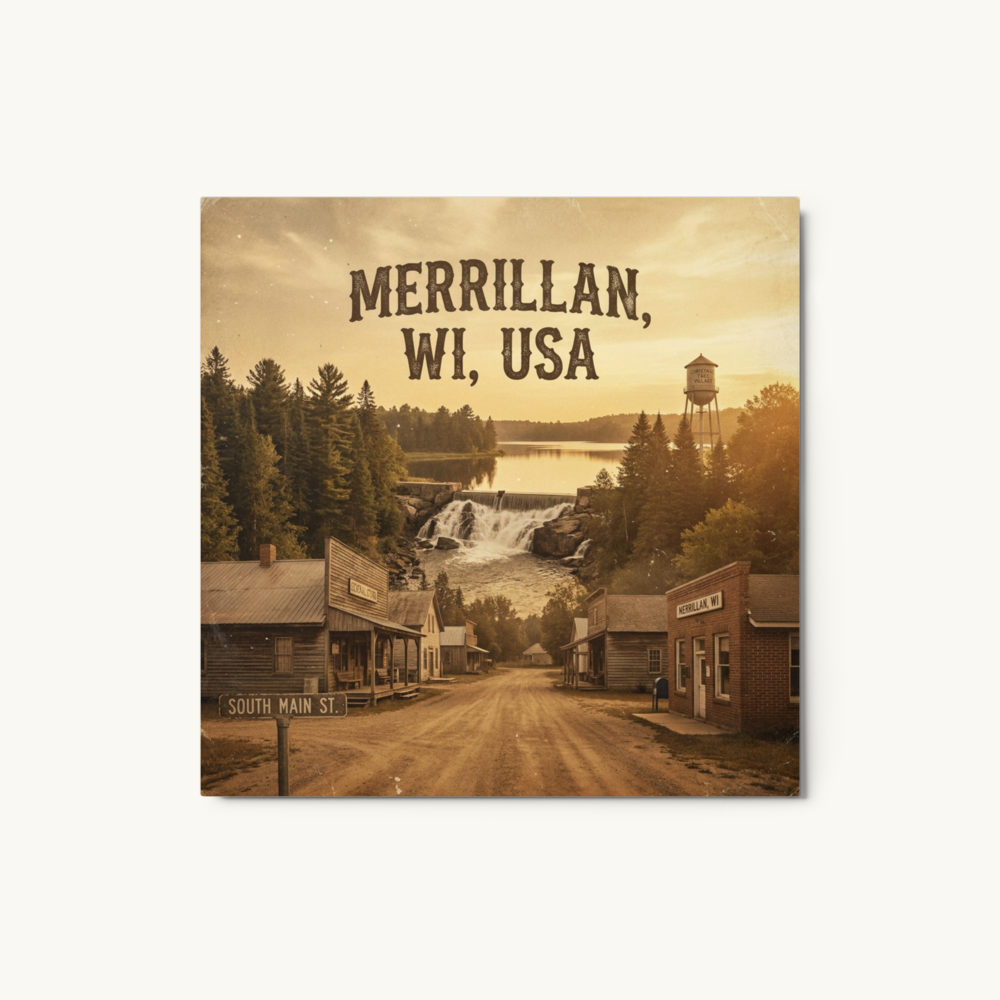 Merrillan, WI Metal Print