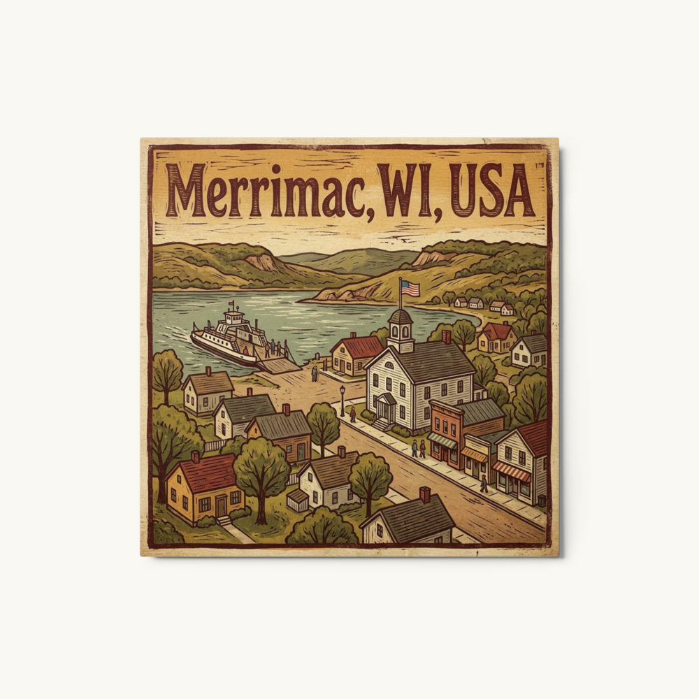 Merrimac, WI Metal Print