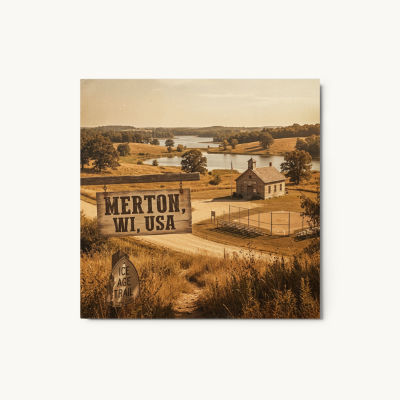 Merton, WI Metal Print