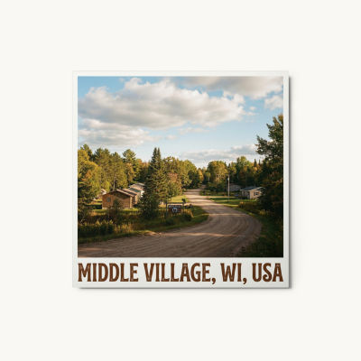 Middle Village, WI Metal Print