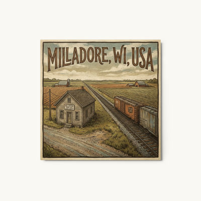 Milladore, WI Metal Print