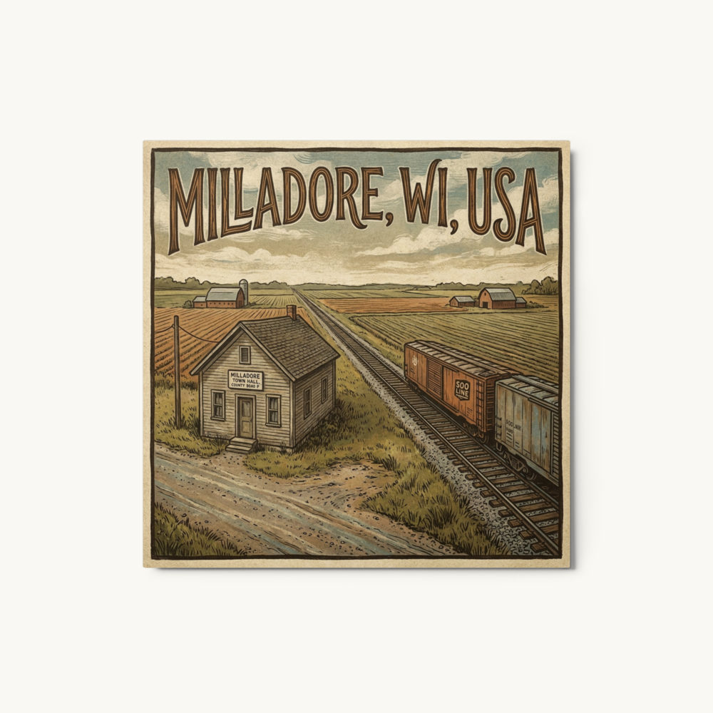 Milladore, WI Metal Print