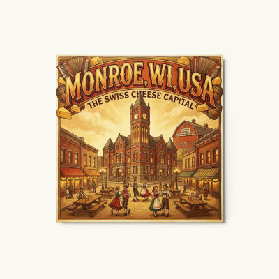 Monroe, WI Metal Print