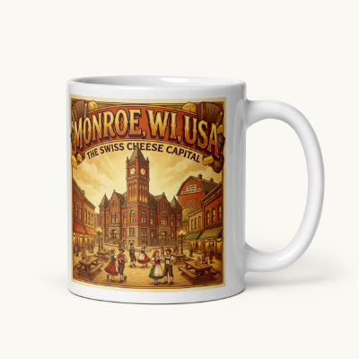 Monroe, WI Coffee Mug