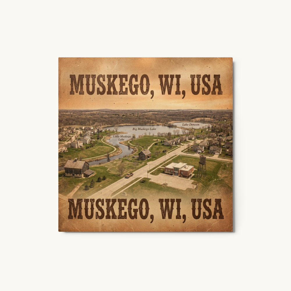 Muskego, WI Metal Print