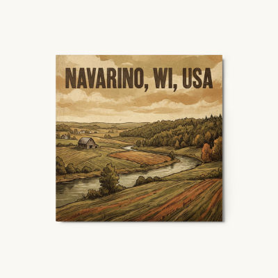 Navarino, WI Metal Print