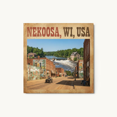 Nekoosa, WI Metal Print