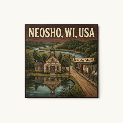 Neosho, WI Metal Print
