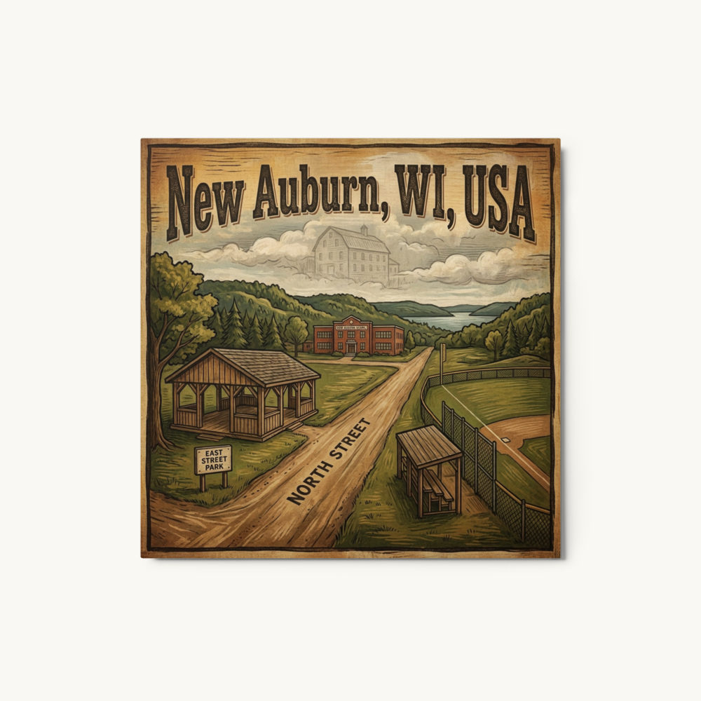 New Auburn, WI Metal Print