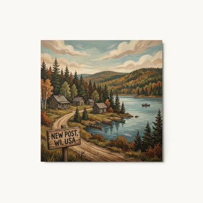 New Post, WI Metal Print