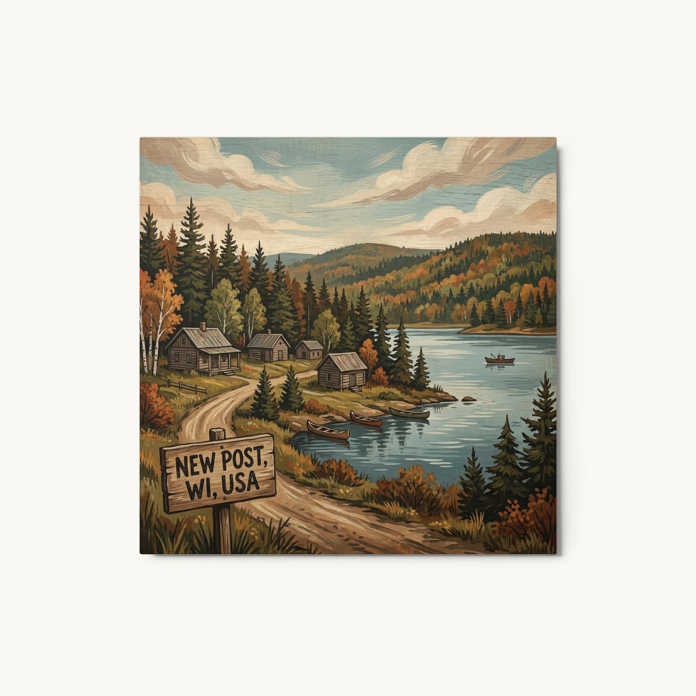 New Post, WI Metal Print