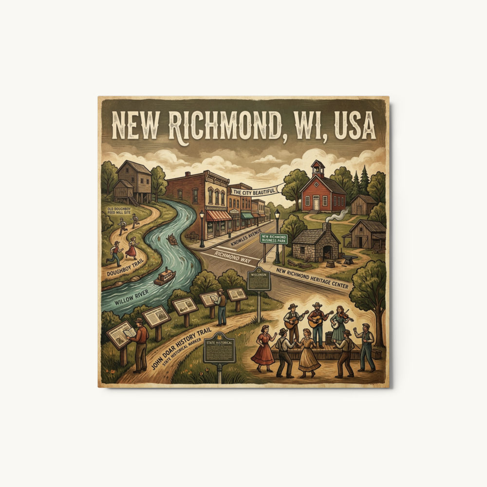 New Richmond, WI Metal Print