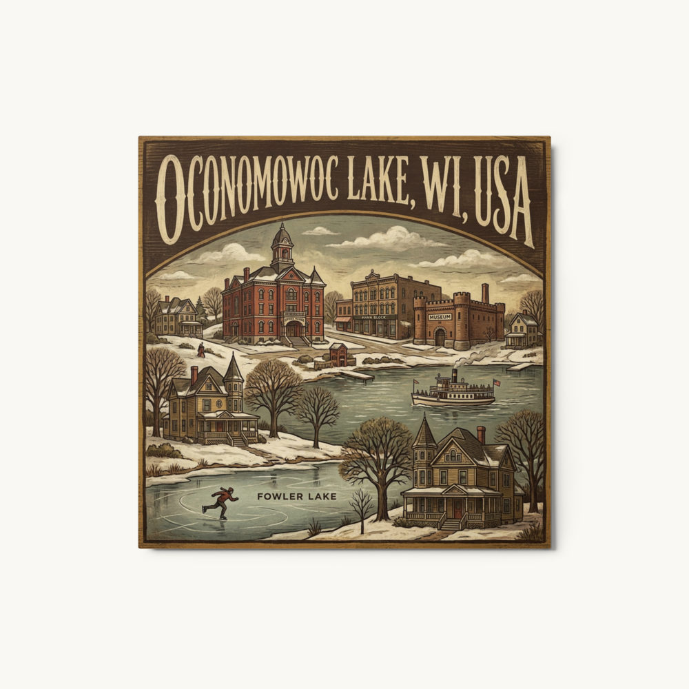Oconomowoc Lake, WI Metal Print