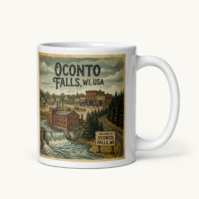 Oconto Falls, WI Coffee Mug