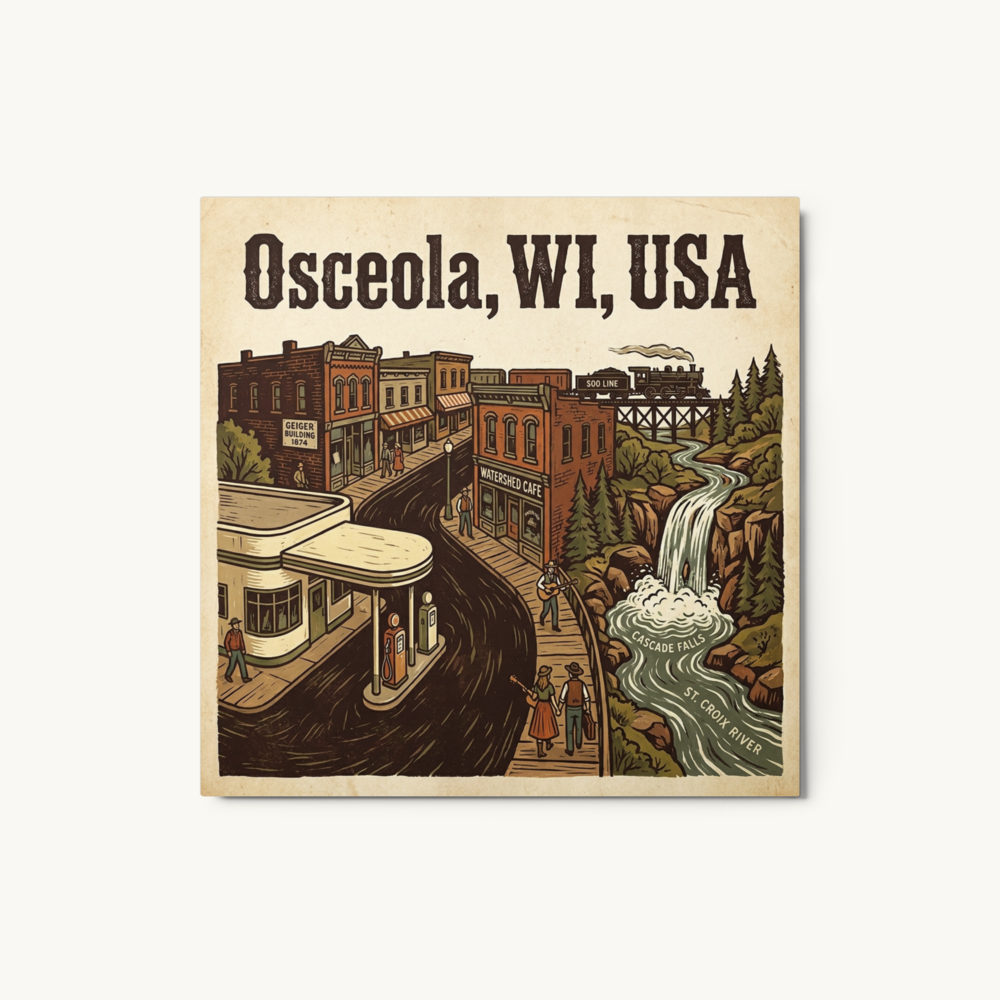 Osceola, WI Metal Print