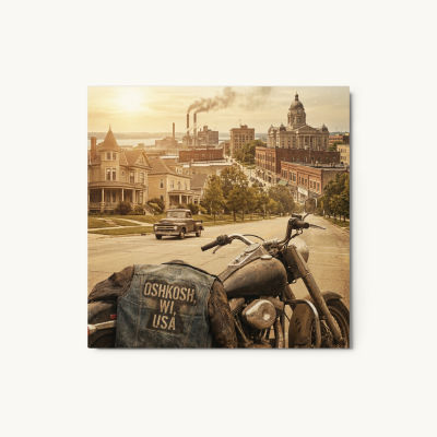 Oshkosh, WI Metal Print
