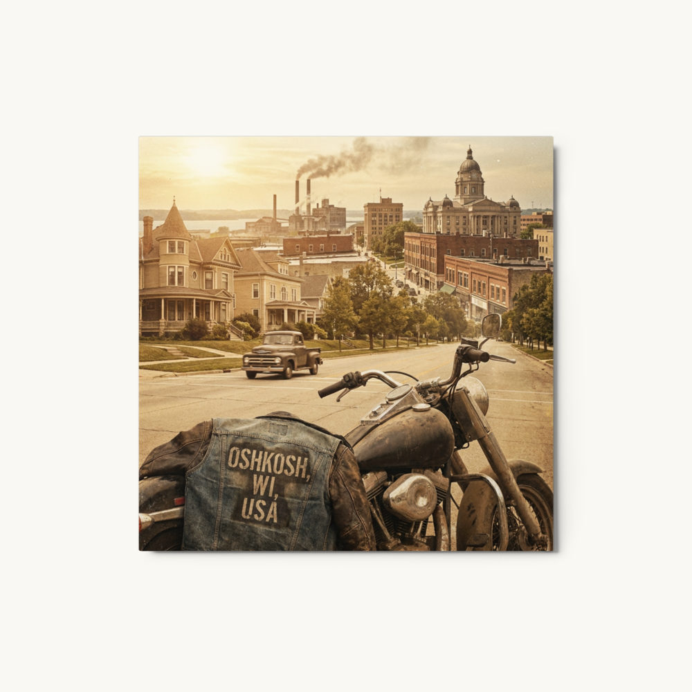 Oshkosh, WI Metal Print