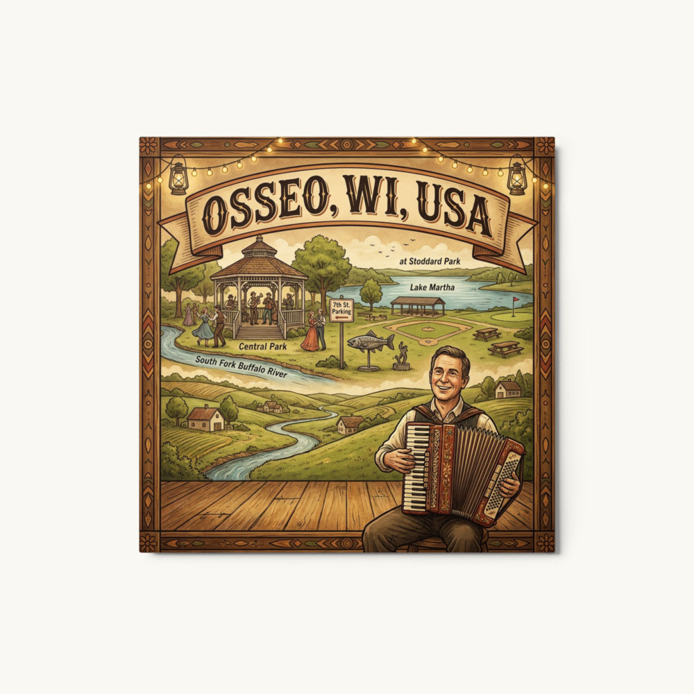 Osseo, WI Metal Print