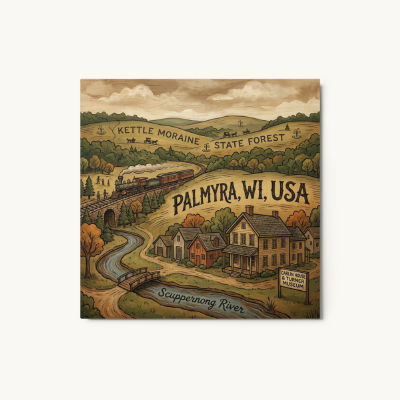 Palmyra, WI Metal Print