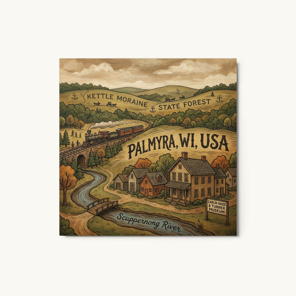 Palmyra, WI Metal Print