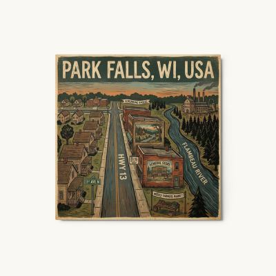 Park Falls, WI Metal Print